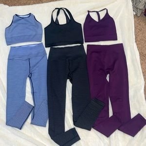 3 Spiritual Gangster Matching Workout Sets (6 pieces)